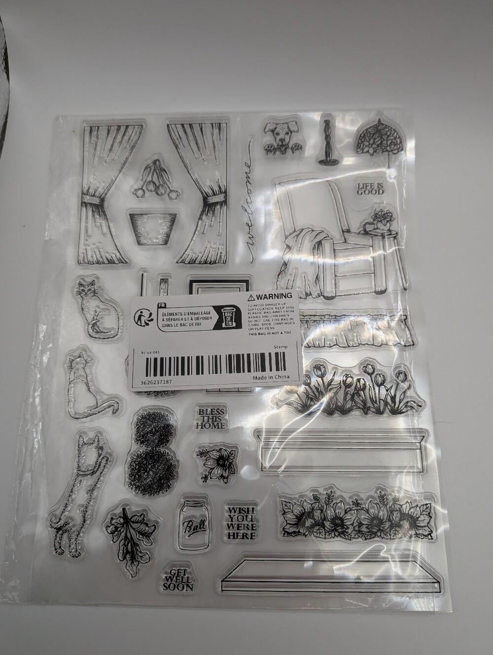 Lot of Clear silicon stamps Animal Crafts Cozy Journal Cards Cats Kittens - Picture 7 of 13